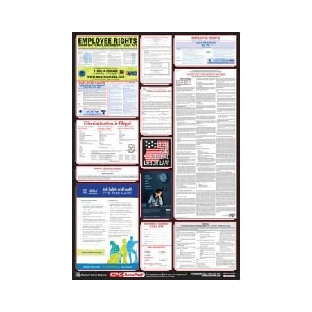 Accuform OSHA SAFETY POSTER COMBO STATE, PPG300CT PPG300CT